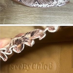 See by Chloe snake embossed leather ballet flat eu 39/ 9